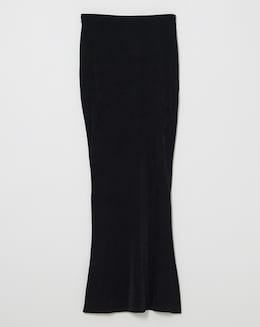 Black Slinky Maxi Skirt