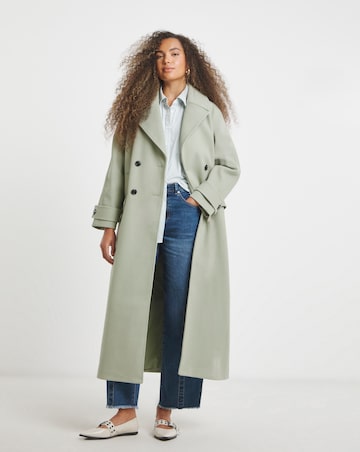 Sage DB Faux Wool Coat