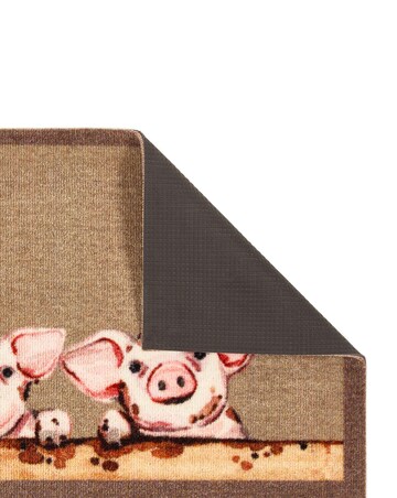 My Mat Nylon Indoor Pattern Piglets Doormat