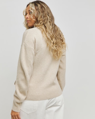 Oatmeal Ballet Wrap Cardigan