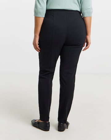 Black Bengaline Super Stretch Pull On Trouser
