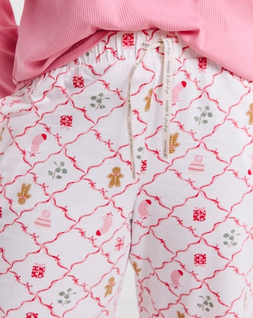 Simply Be (2 Pack) Christmas Ribbed Pyjama Sets