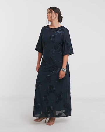 Joanna Hope MAGISCULPT Textured Mesh Dress | Simply Be