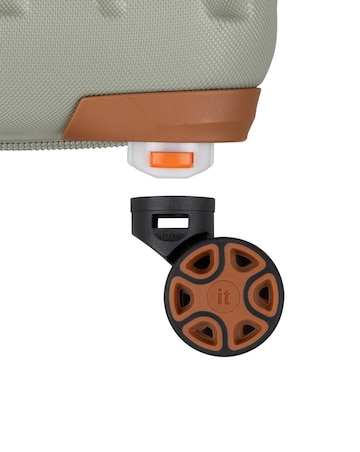IT Luggage Convertible Underseat Suitcase with Removable Wheels