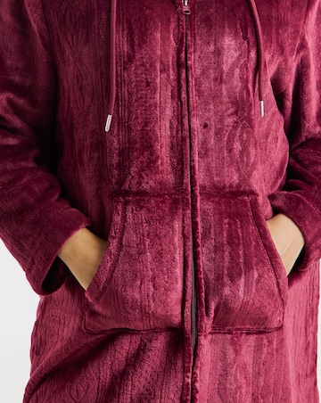 Pretty Secrets Zip Fleece Dressing Gown