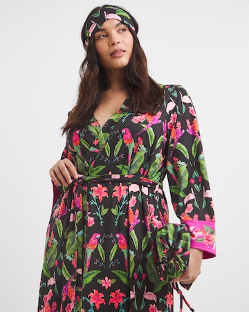 Figleaves Floral Gown With Bag And Eye Mask