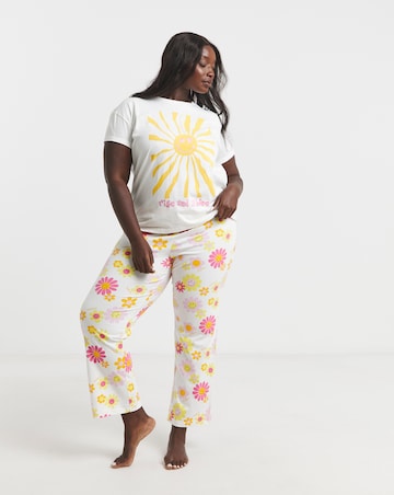 Smiley World Cotton Wide Leg Pyjama Set