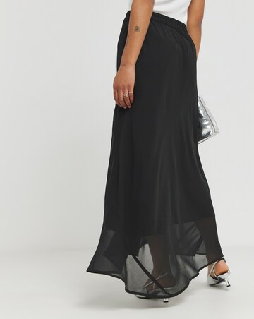 Religion Flowy Midi Skirt