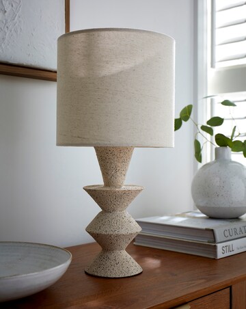 Sculptural Stoneware Table Lamp