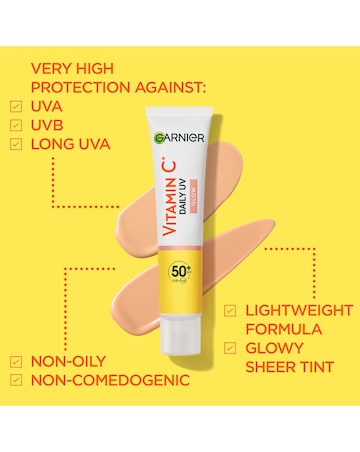 Garnier Vitamin C Daily UV Brightening Fluid Sheer Glow, SPF50+