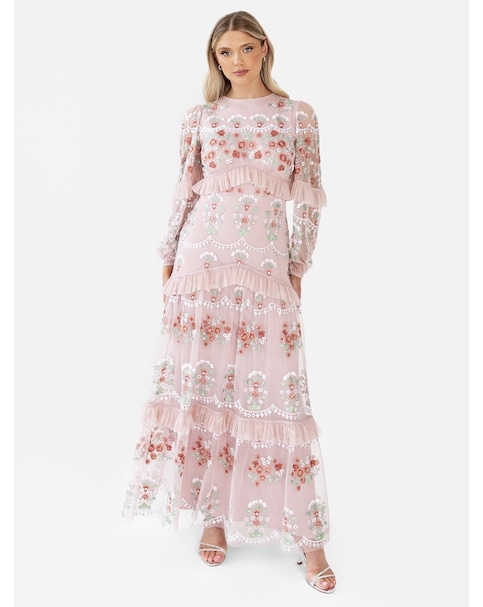 Maya Deluxe Embroidered Dress