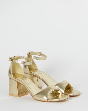 Coco Barely There Block Heel Sandals - Extra Wide Fit (EEE)