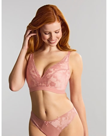 Panache Amour Non Wired  Rose Pink Soft Padded Lace Bra
