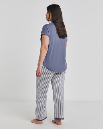Joe Browns Nautical Pyjama Set Blue Multi
