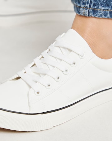 Ryder Lace Up Canvas Trainer - Standard Fit (D)