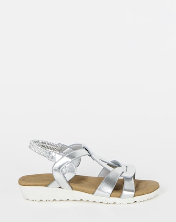 Larisa Twist Detail Comfort Sandals - Wide Fit (E)