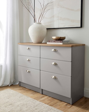 Brooke Ready Assembled 6 Drawer Chest