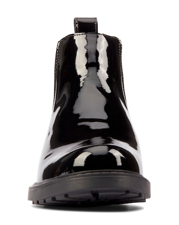 Clarks Orinoco2 Lane Pull On Patent Leather Ankle Boot Wide Fit