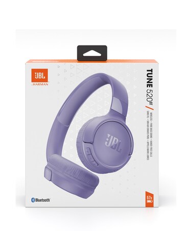 JBL Tune 520BT Wireless On Ear Headphones - Purple