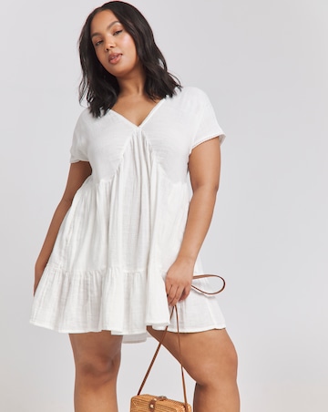 Cheese Cloth Mini Beach Dress