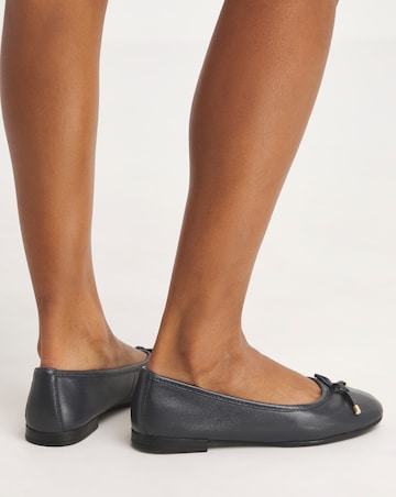 Talia Leather Ballerina Shoes Extra Wide EEE Fit