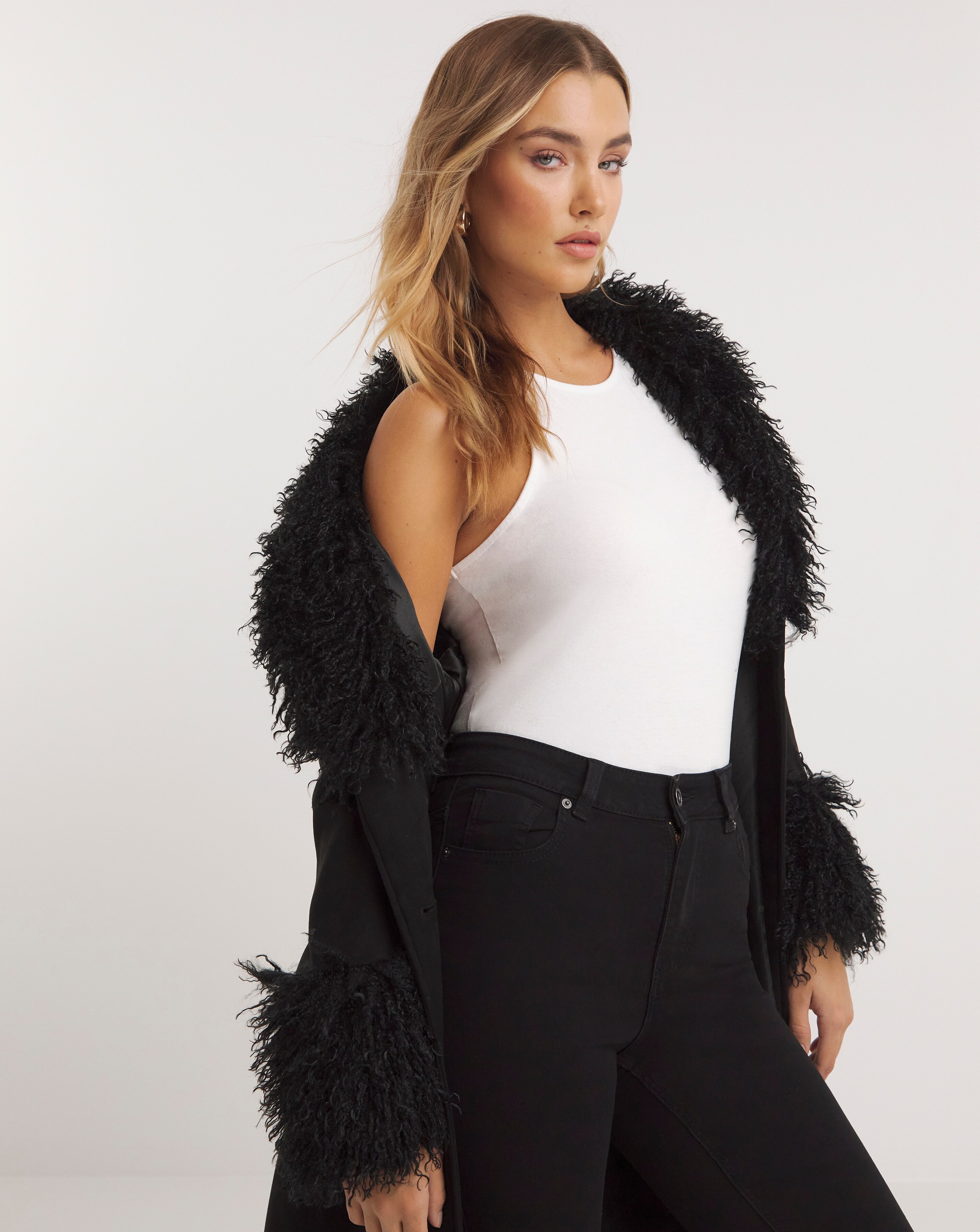 Simply be faux fur coat deals