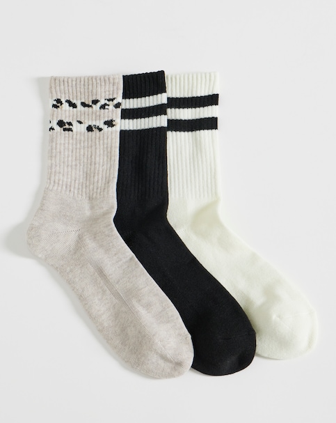 Pretty Secrets (3 Pair Pack) Sports Socks Neutral Mix