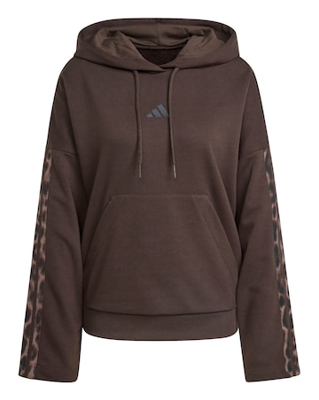 adidas Leopard 3 Stripe Hoodie