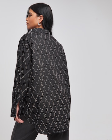 Embellished Oversized Shirt