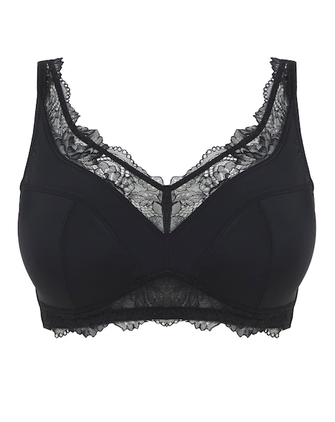 Pretty Secrets New Ella Full Cup Non Wired Bra (B-G) Black