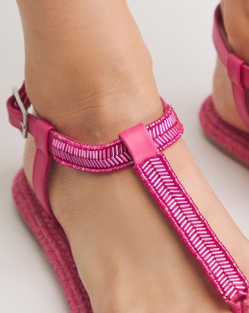 Marcia Embellished Flat Sandals Extra Wide EEE Fit