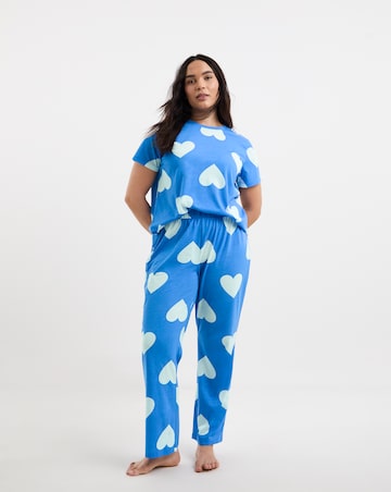 Simply Be Value Heart Print Pyjama Set
