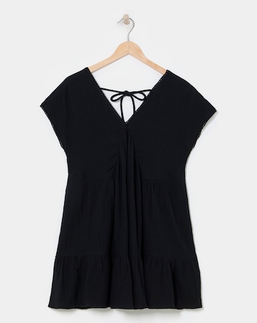 Beach To Beach Cheese Cloth Mini Beach Dress