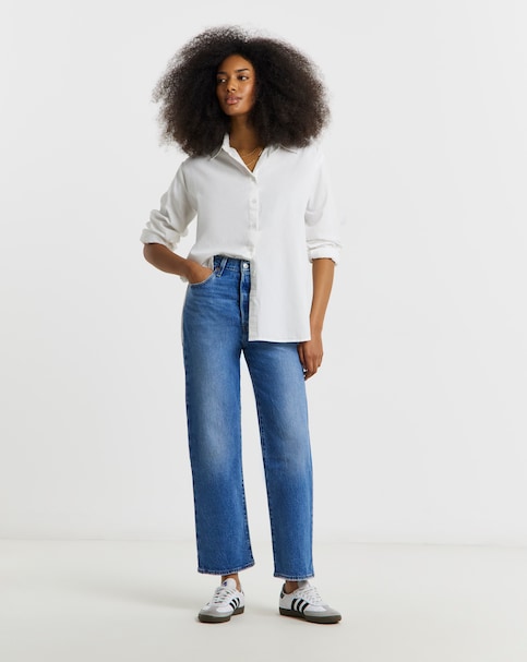 Levis Ribcage Straight Ankle Jeans