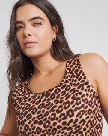 Simply Be SB3 Leopard Print Active Crop Top