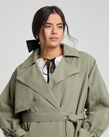 Khaki Utility Maxi Trench