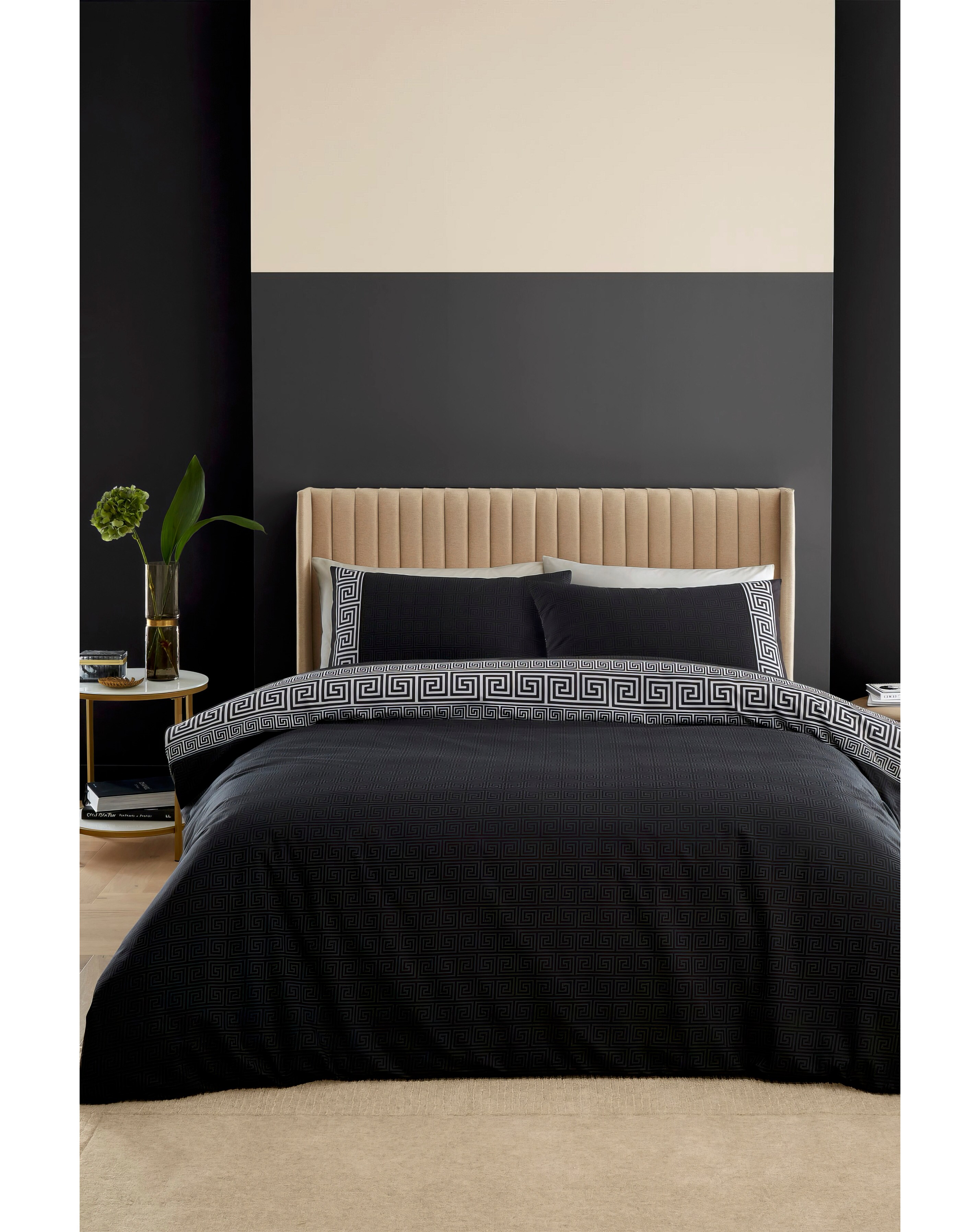 Catherine Lansfield Artemis Greek Key Duvet Set