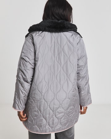 Grey Reversible 2 in 1 Hybrid Coat