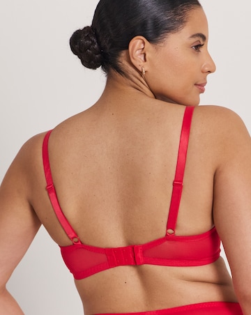 Pretty Secrets Ivy Lace Full Cup Wired Basic Bra (B-G) Red