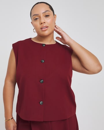 Buttoned Waistcoat Co-ord Top