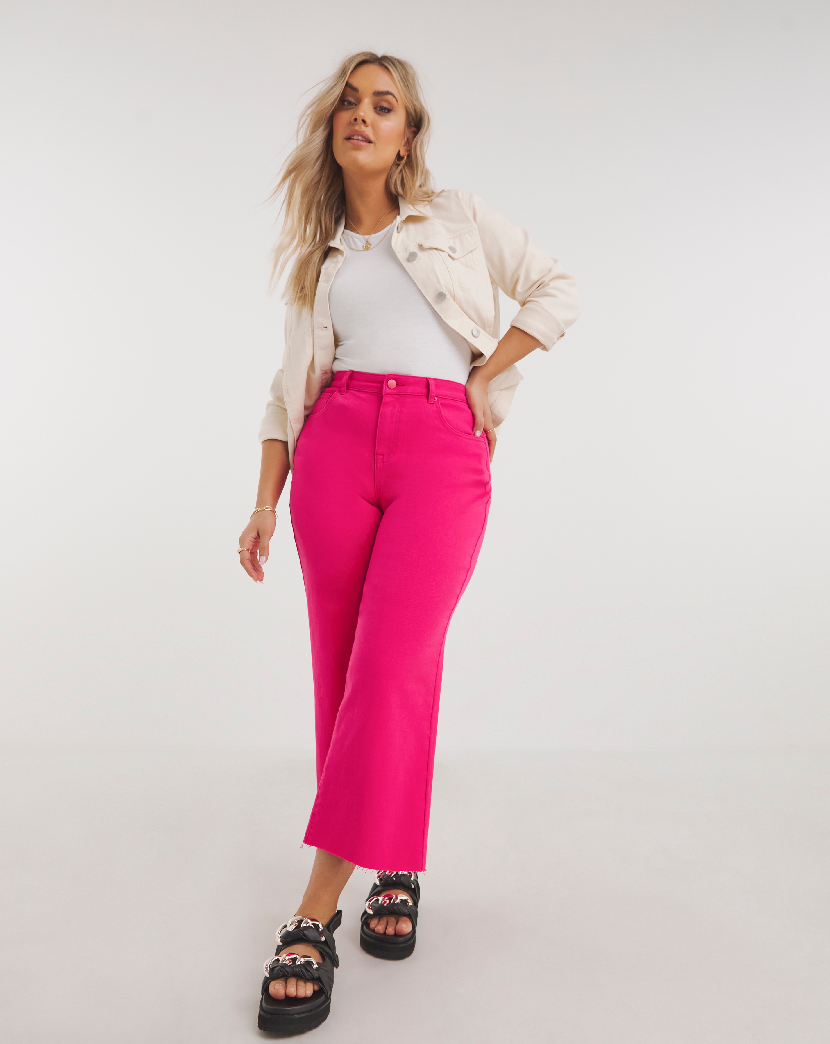 Simply be on sale cropped trousers