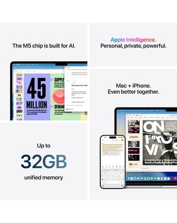 Apple MacBook Air (M5, 2026) 15in 10-core CPU 10-core GPU 16GB 1TB - Sky Blue