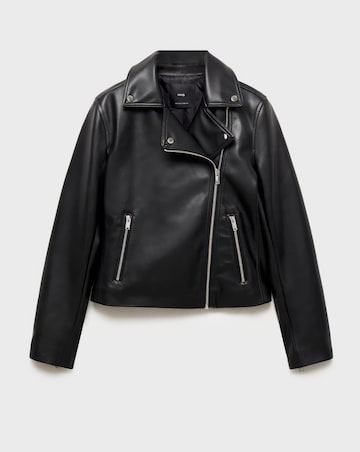 Mango Liz Faux Leather Biker Jacket
