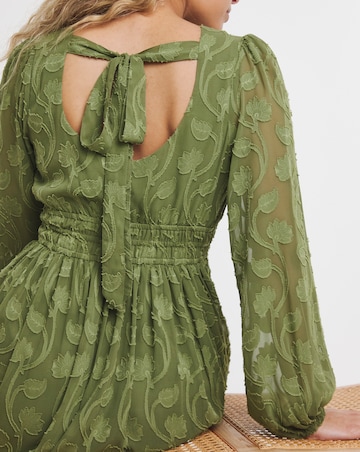 Lovedrobe Tie Back Maxi With Asymmetric Split Hem