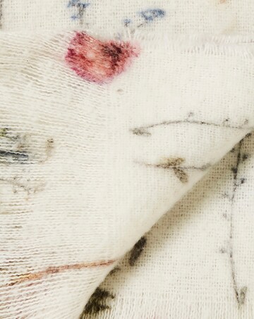 Pressed Floral Faux Mohair Throw