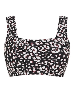 Animal Mix And Match Square Neck Bikini Top