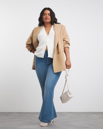 Erin Mid Blue Pull On Bootcut Jeggings