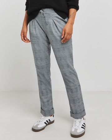 Check Tapered Trousers