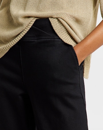 Black Cosy Weekender Wide Leg Jegging