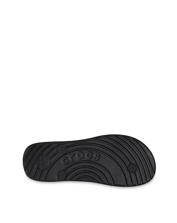 Crocs Black Classic Toe Post Sandals -Standard Fit (D)